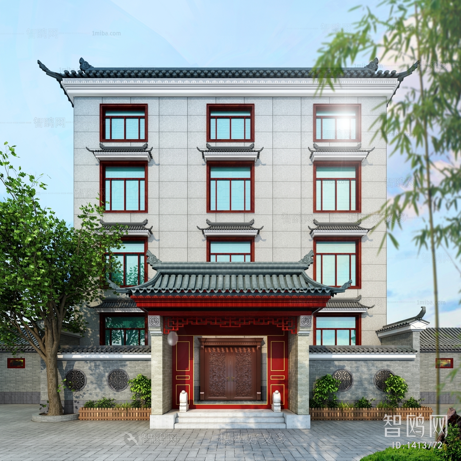 Chinese Style Villa Appearance