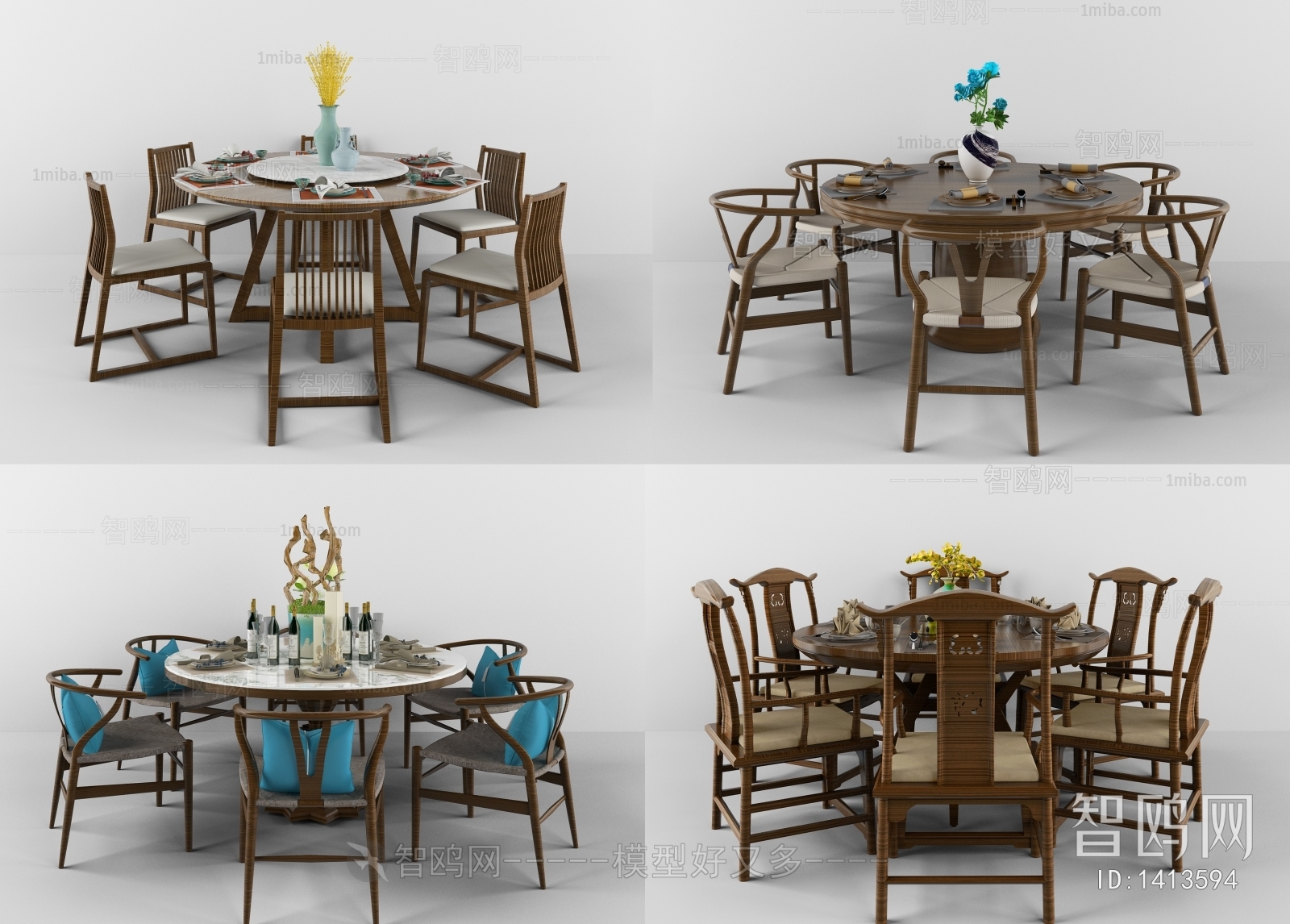 New Chinese Style Dining Table And Chairs