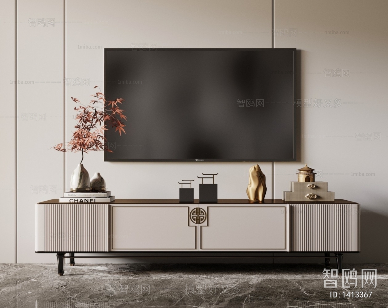 New Chinese Style TV Cabinet