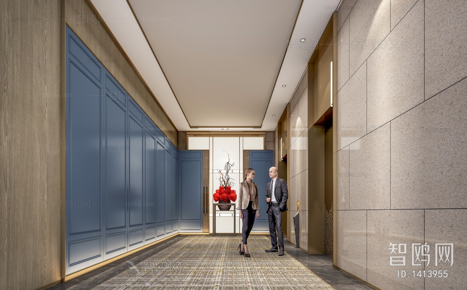 Modern Corridor Elevator Hall