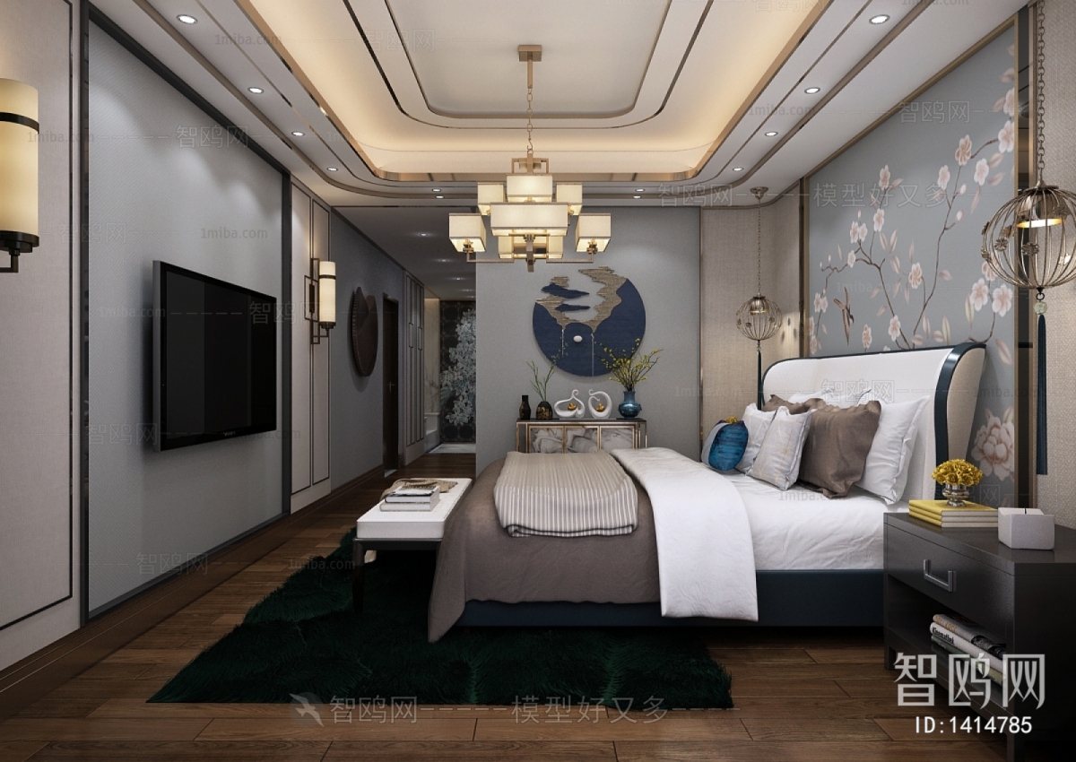 New Chinese Style Bedroom