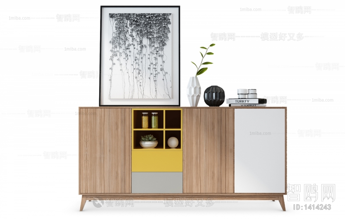 Modern Nordic Style Side Cabinet