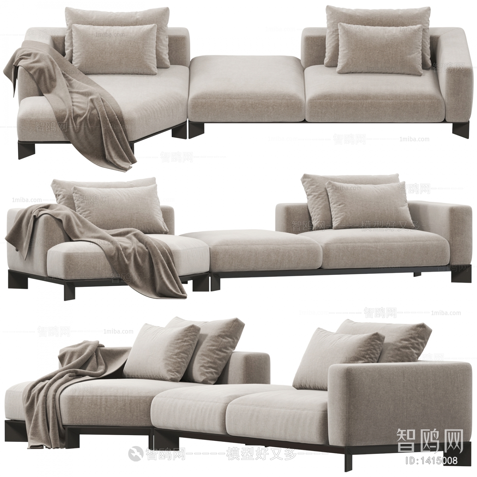 Modern Multi Person Sofa