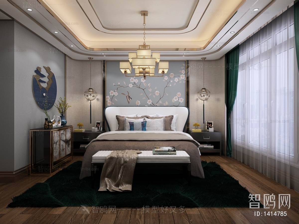 New Chinese Style Bedroom