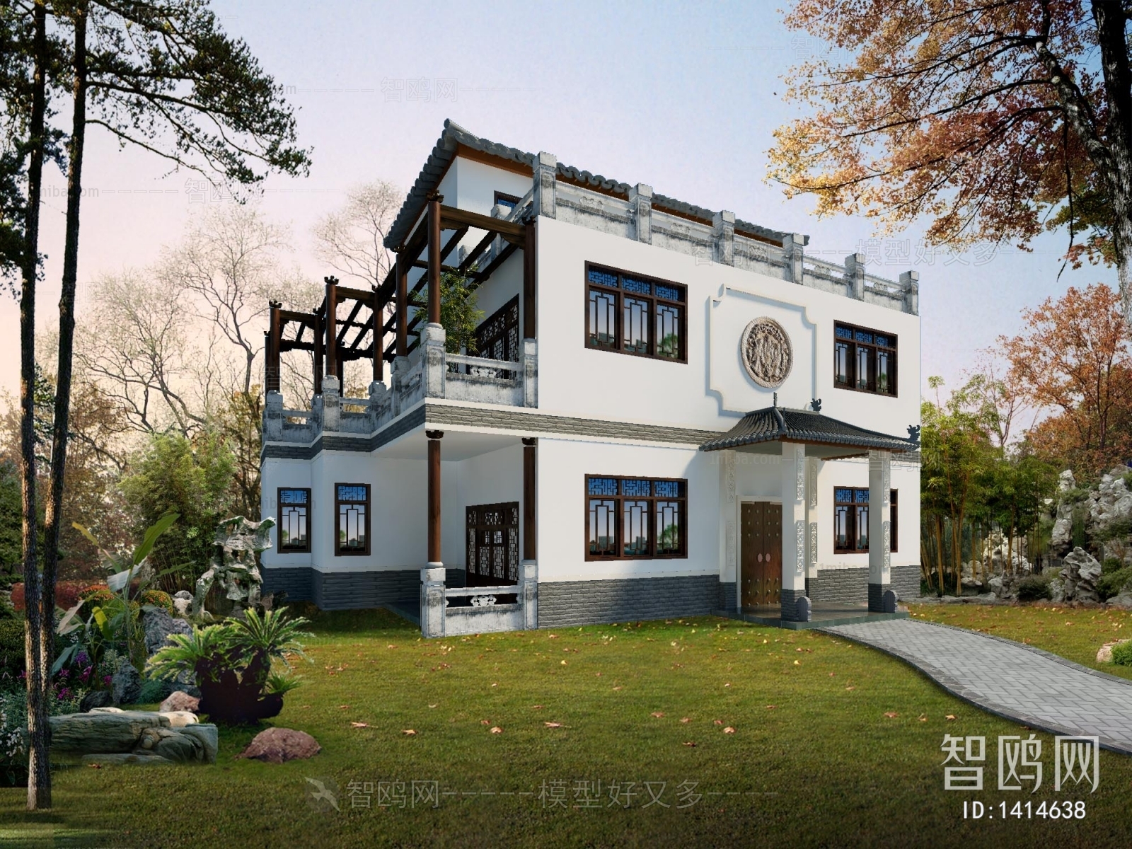 Chinese Style Villa Appearance