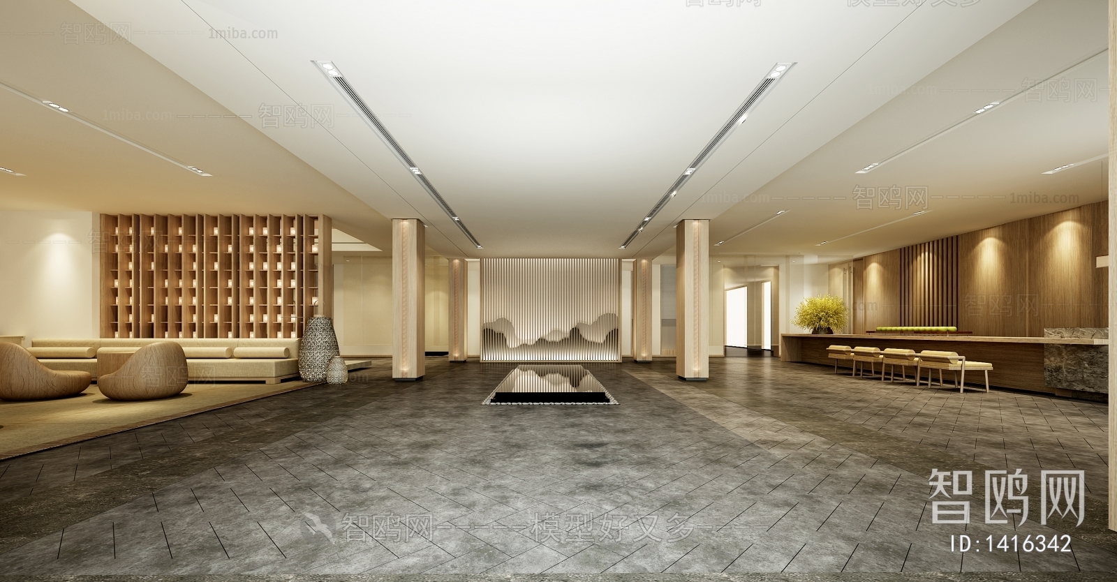 New Chinese Style Lobby Hall