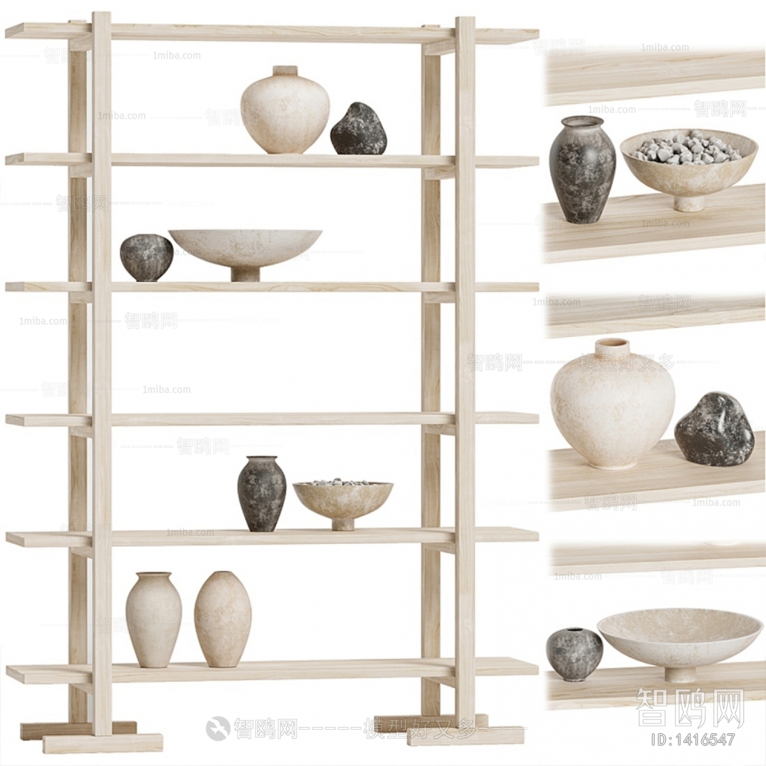 Wabi-sabi Style Shelving