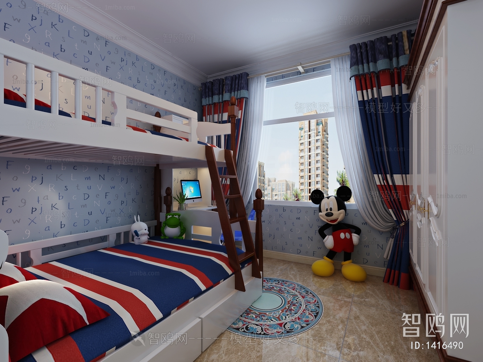 European Style Boy's Room And Son's Room