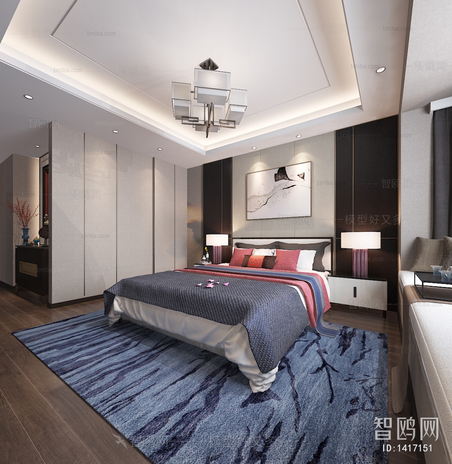 New Chinese Style Bedroom