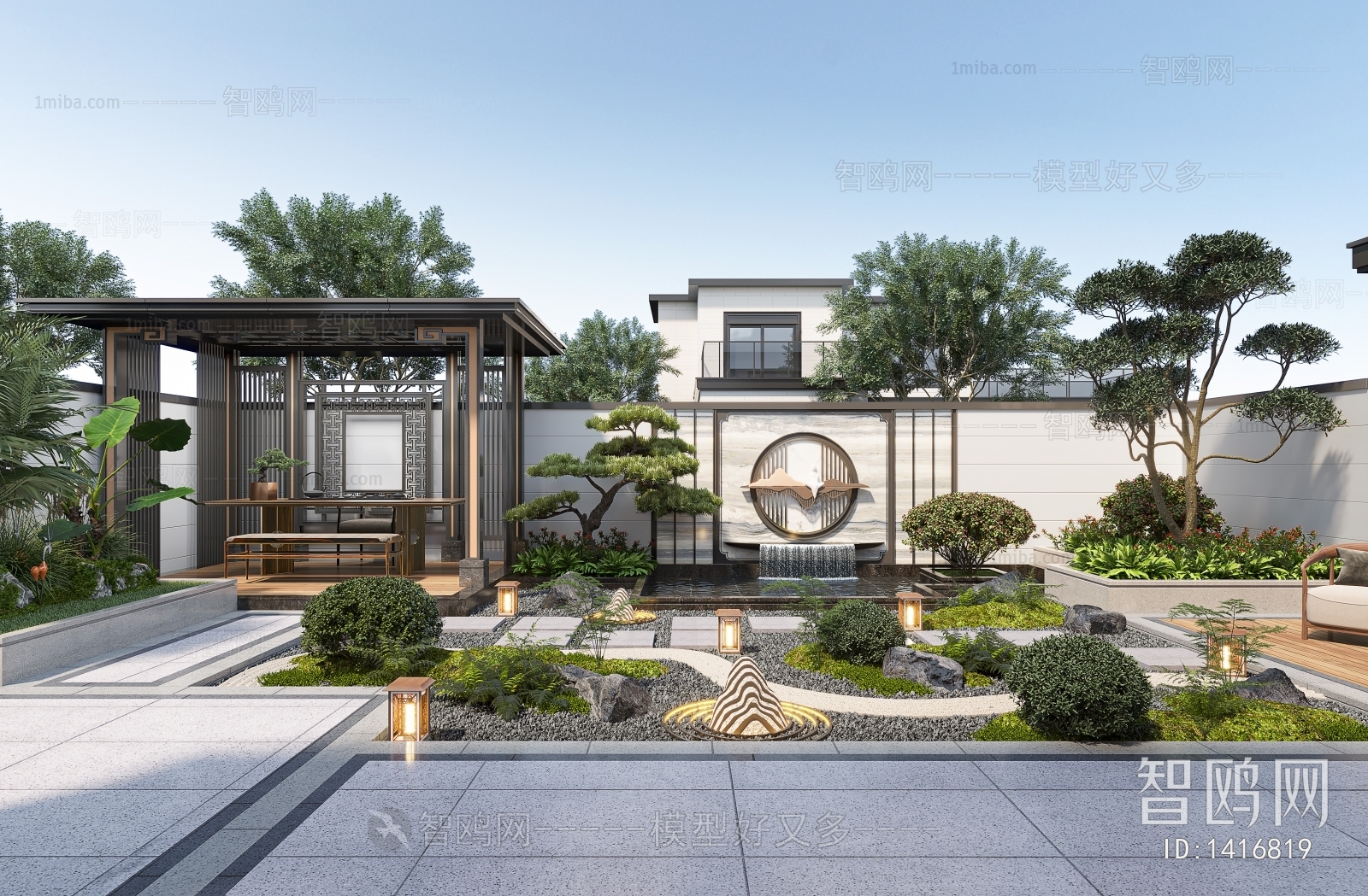 New Chinese Style Courtyard/landscape