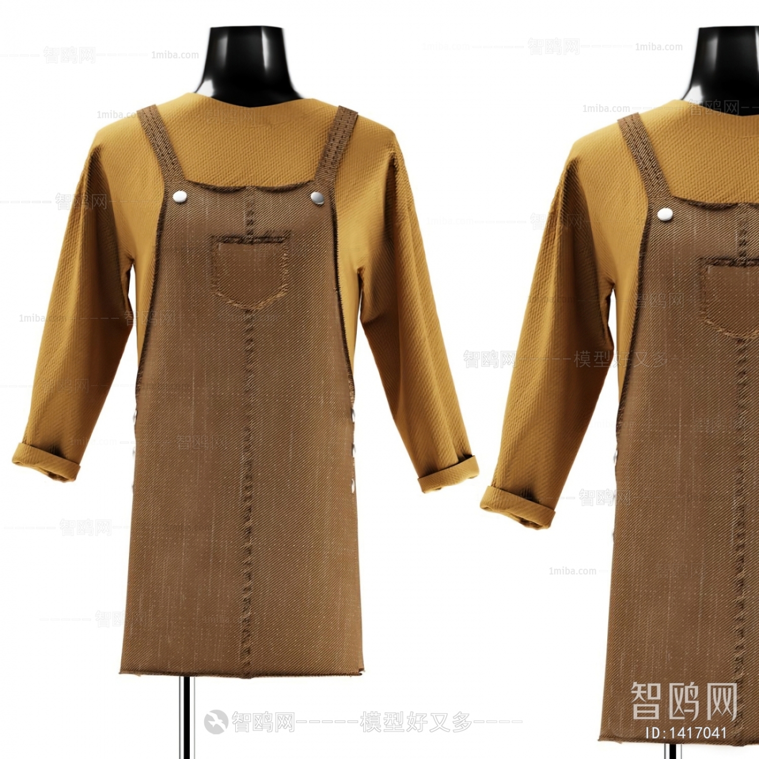 现代服装模特