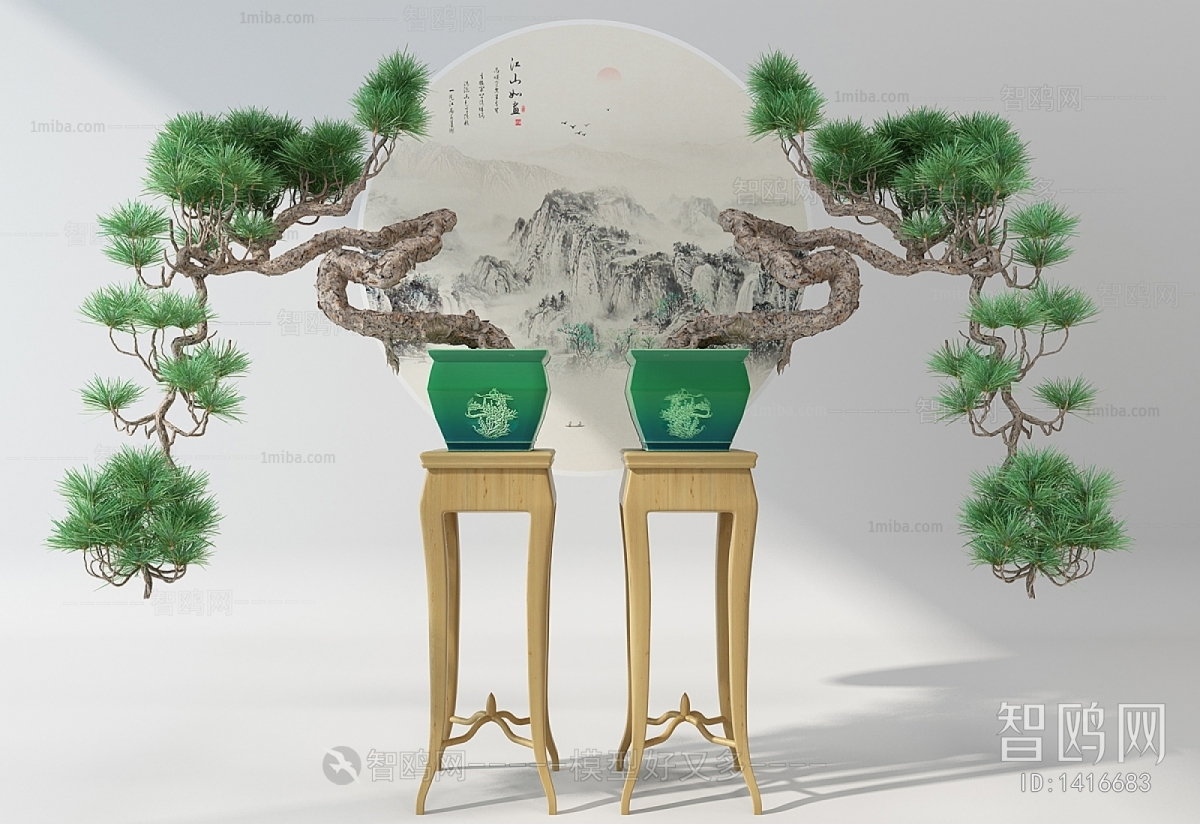 New Chinese Style Bonsai