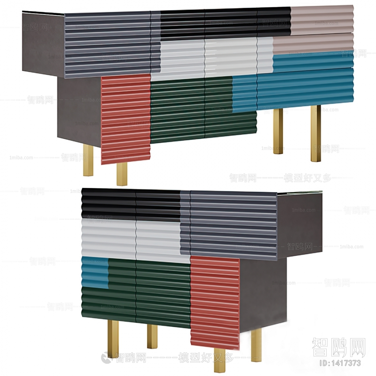 Post Modern Style Side Cabinet