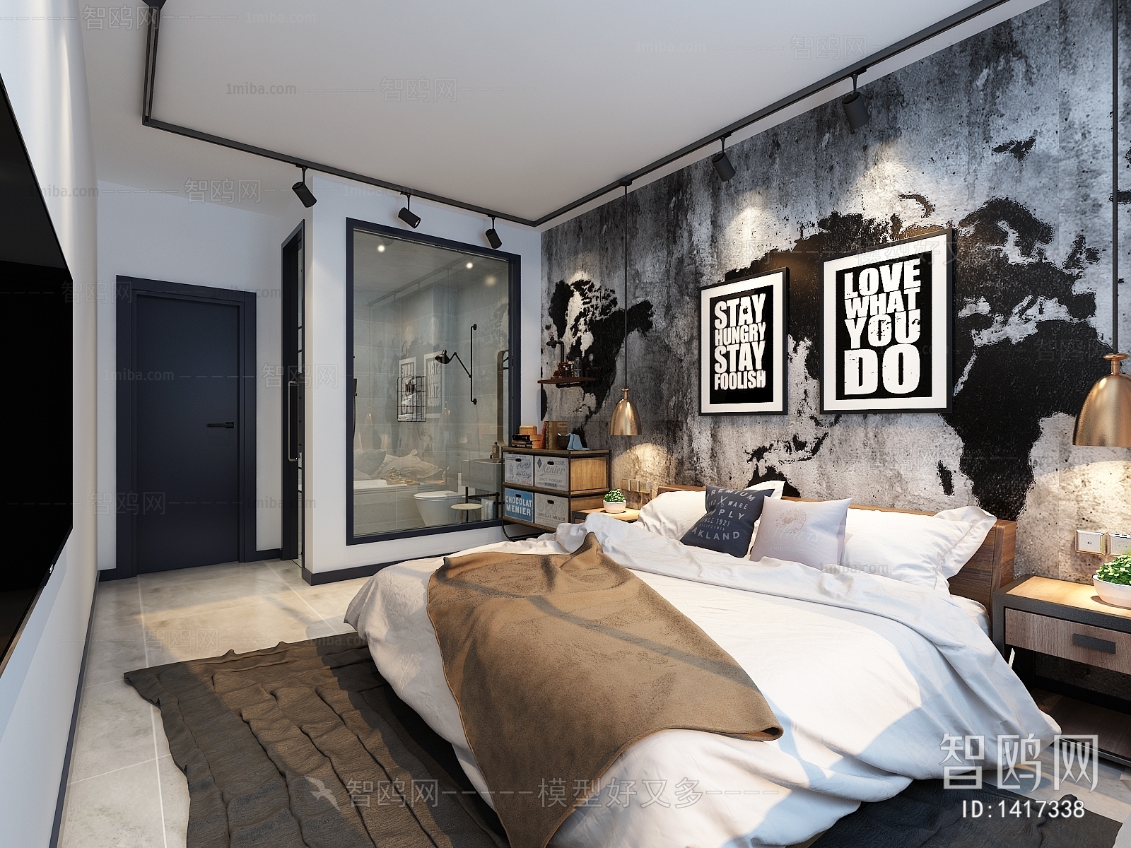 LOFT Industrial Style Bedroom