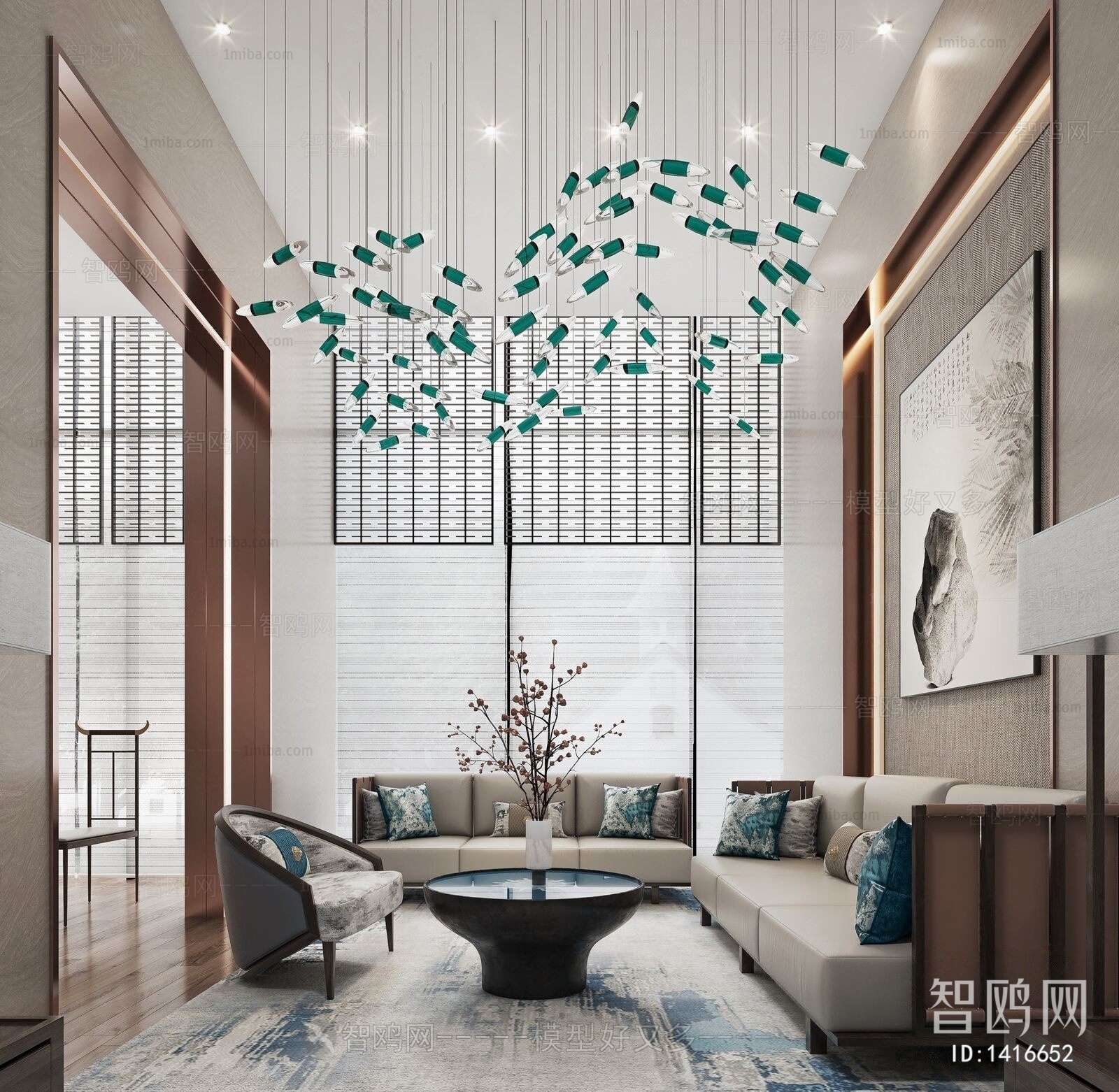 New Chinese Style Reception Room