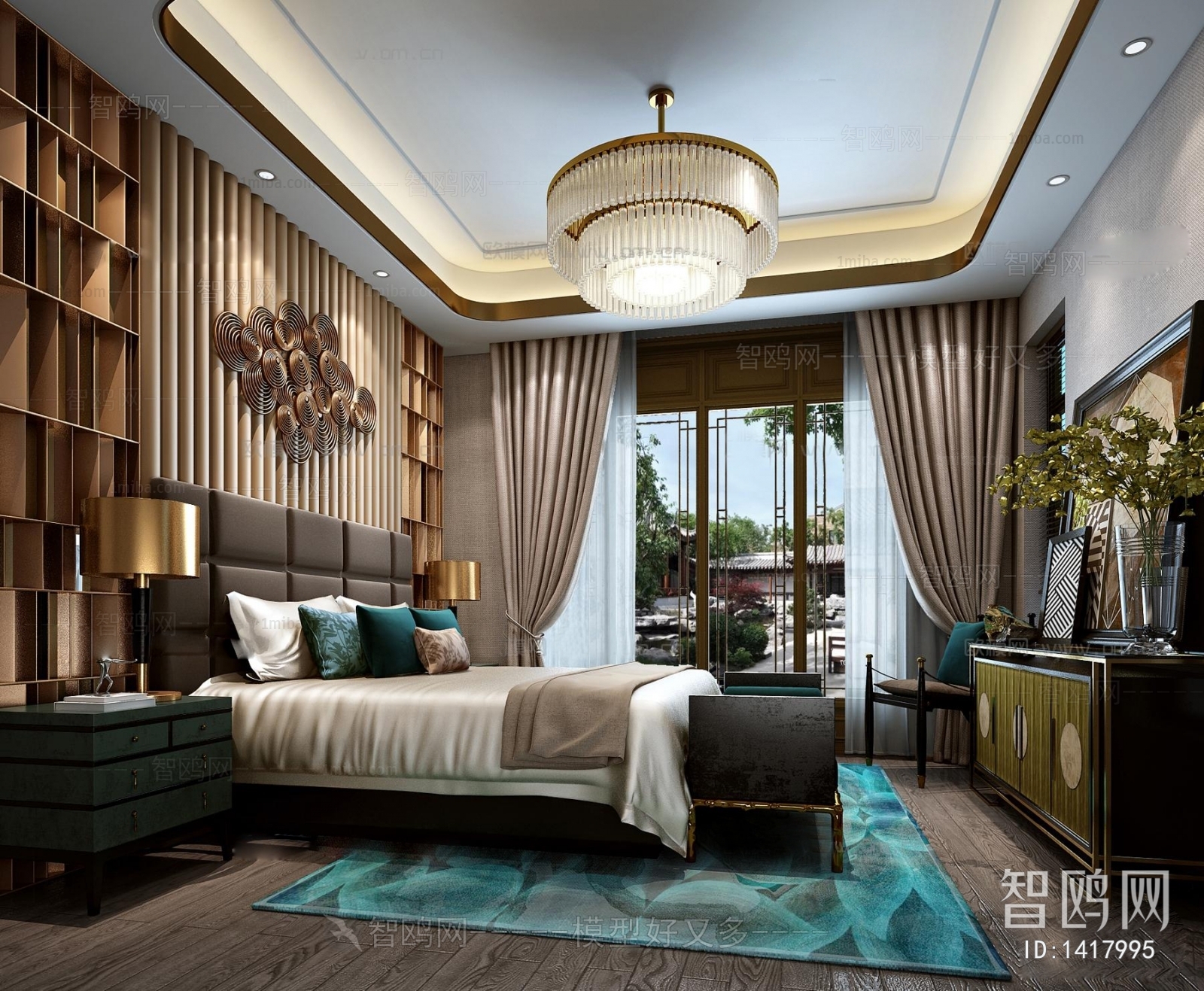 New Chinese Style Bedroom