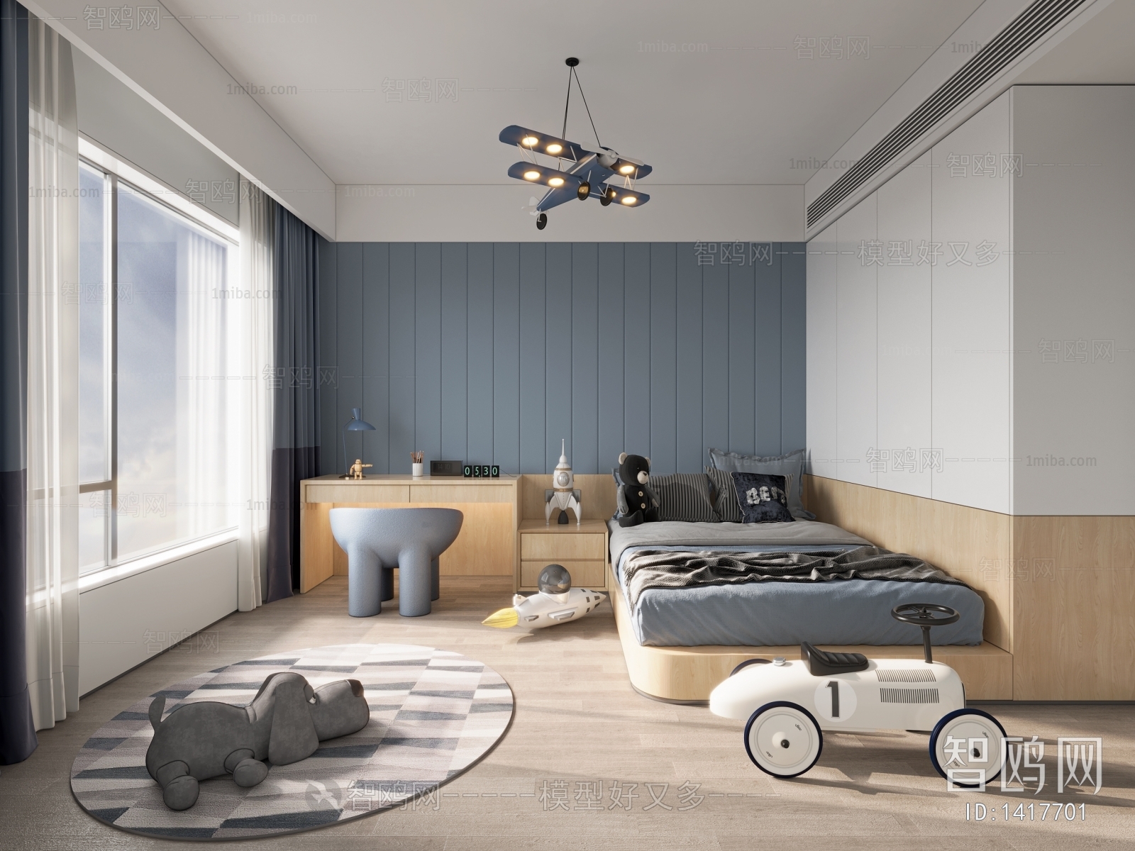 Modern Nordic Style Boy's Room And Son's Room