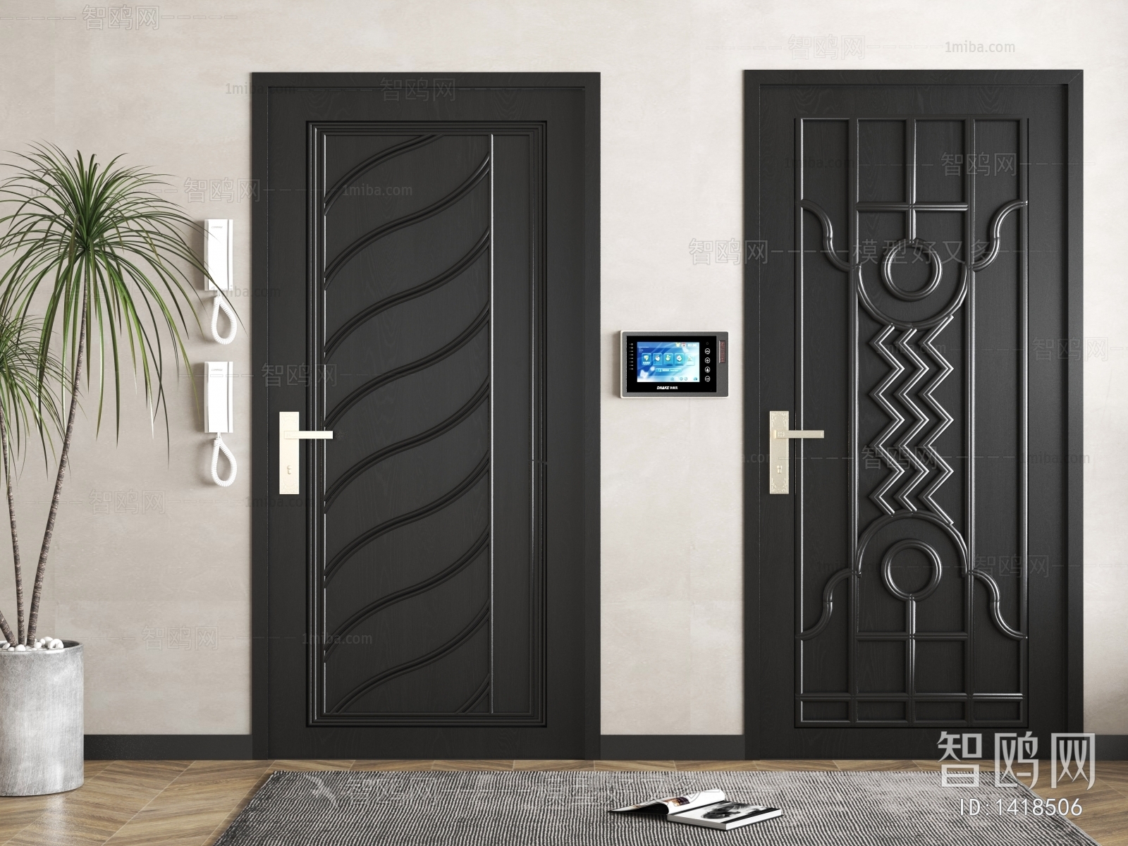 Modern Single Door