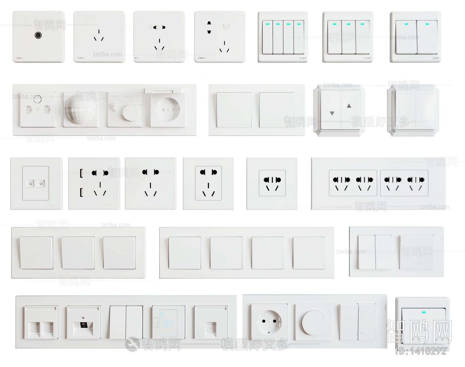 Modern Switch Socket Panel