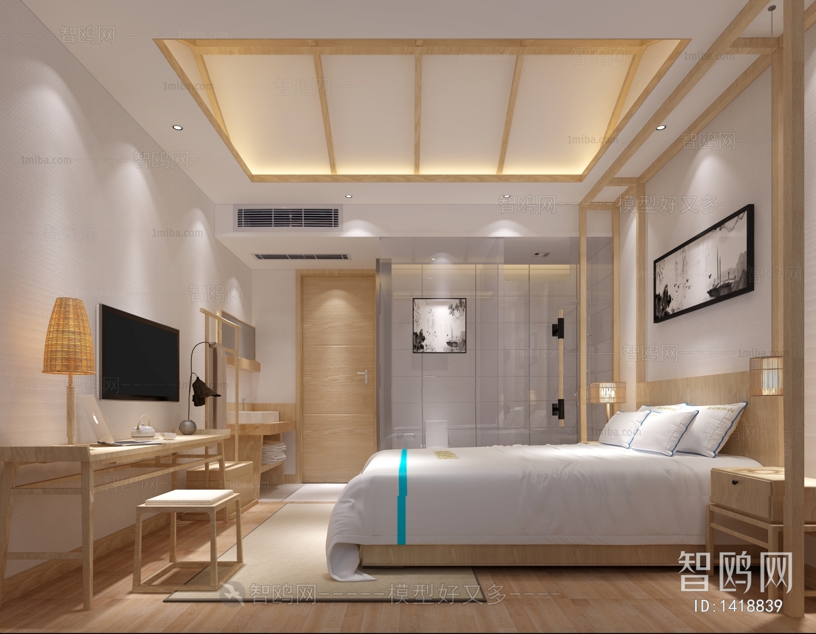 New Chinese Style Bedroom