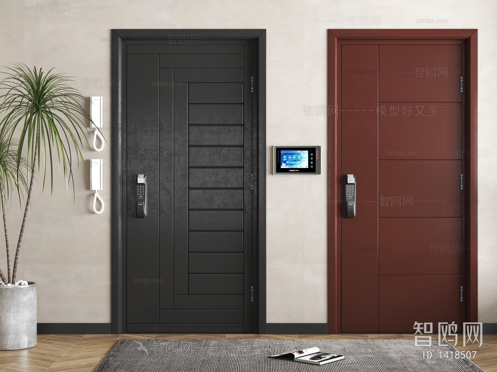 Modern Single Door