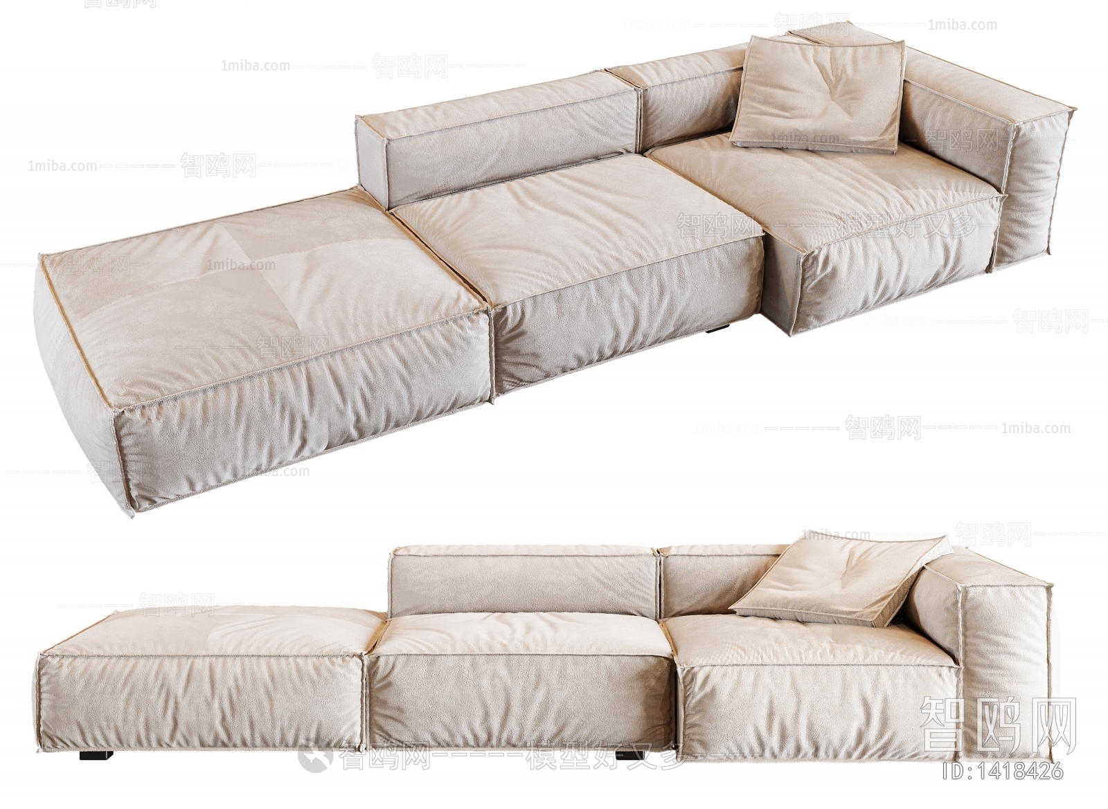 Modern Multi Person Sofa