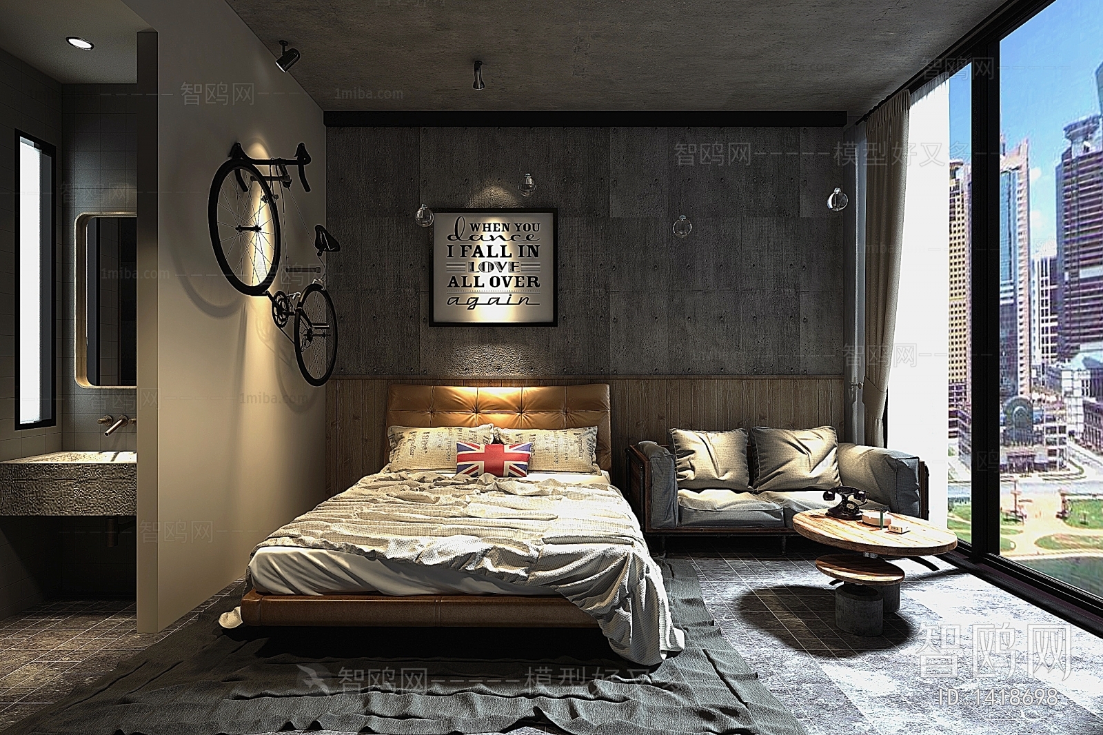 Industrial Style Bedroom