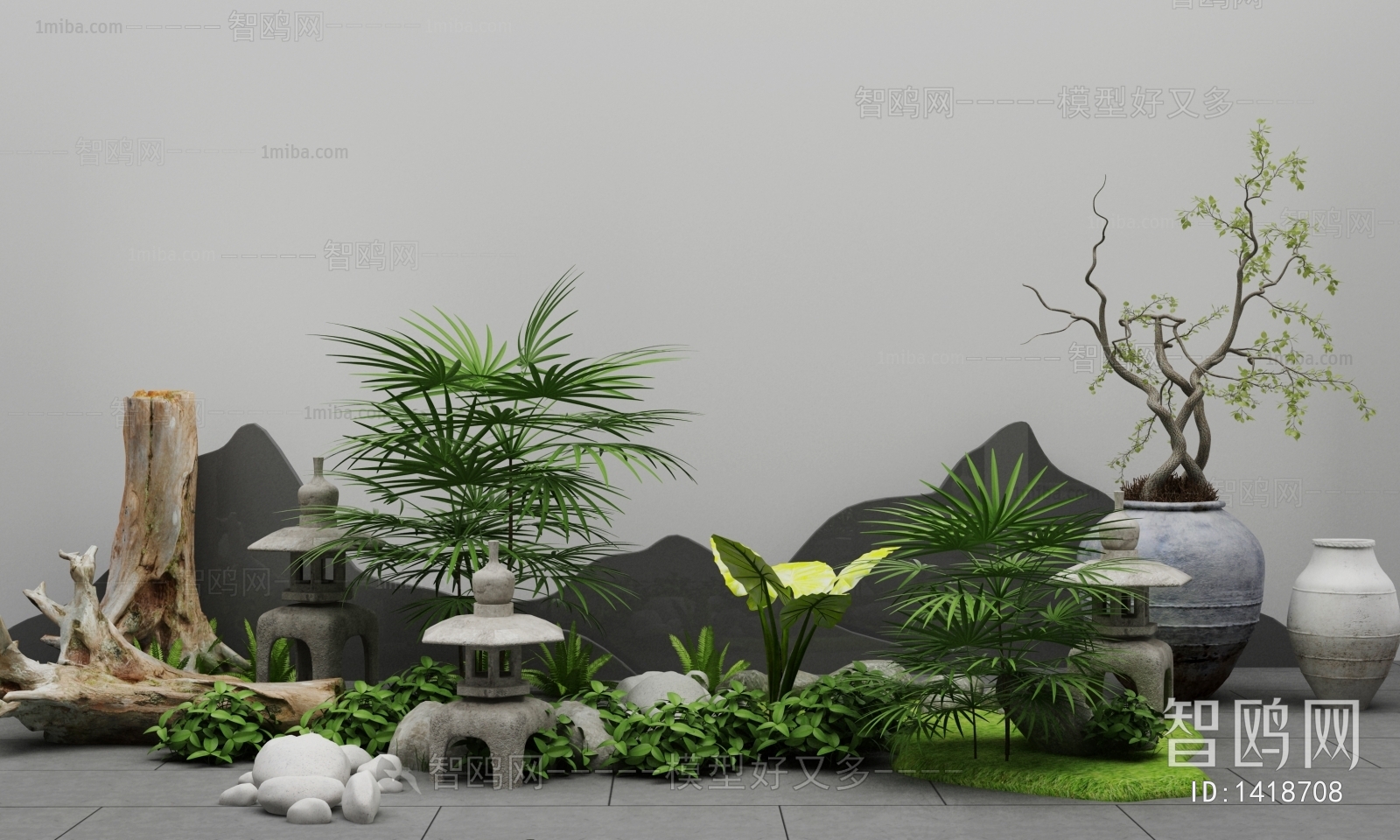 New Chinese Style Courtyard/landscape