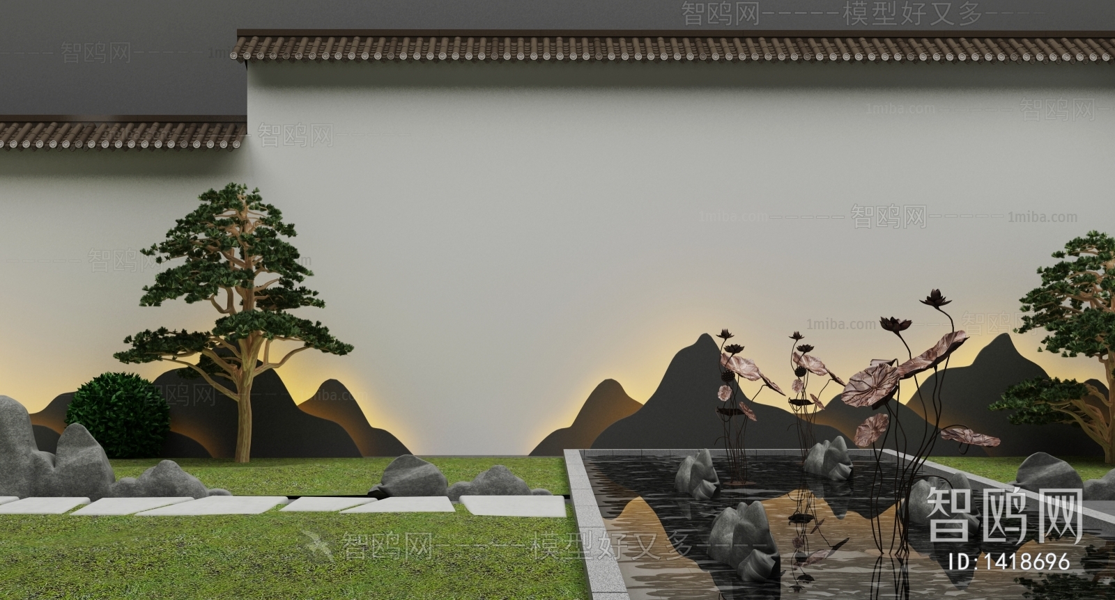 New Chinese Style Courtyard/landscape