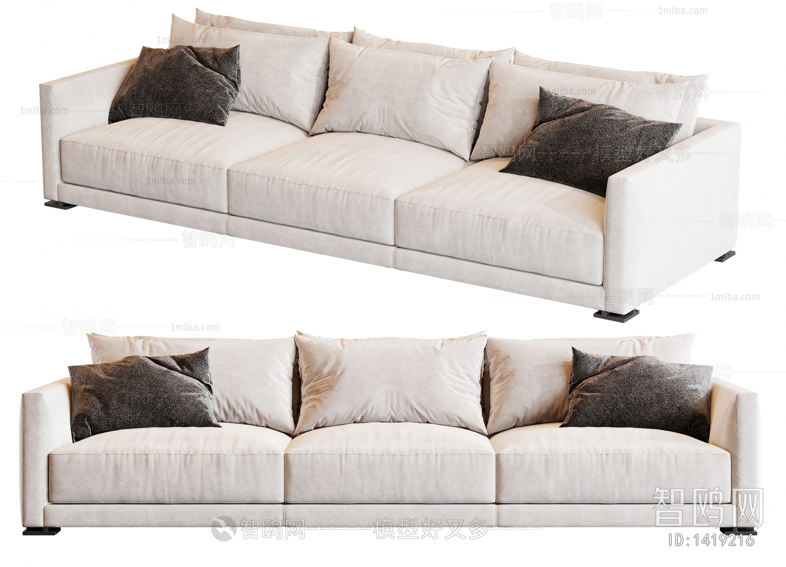 Modern Three-seat Sofa