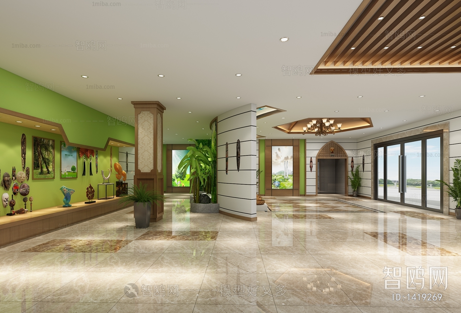 Southeast Asian Style Lobby Hall