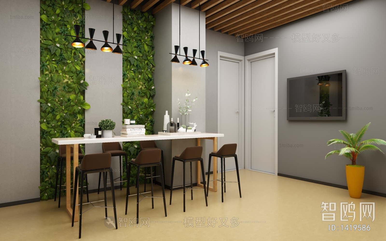 Modern Industrial Style Office Rest Area