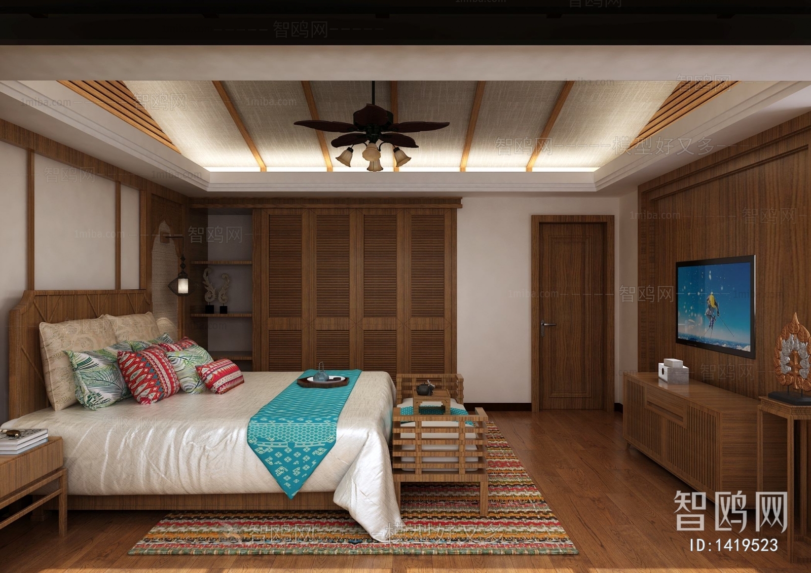 Southeast Asian Style Bedroom