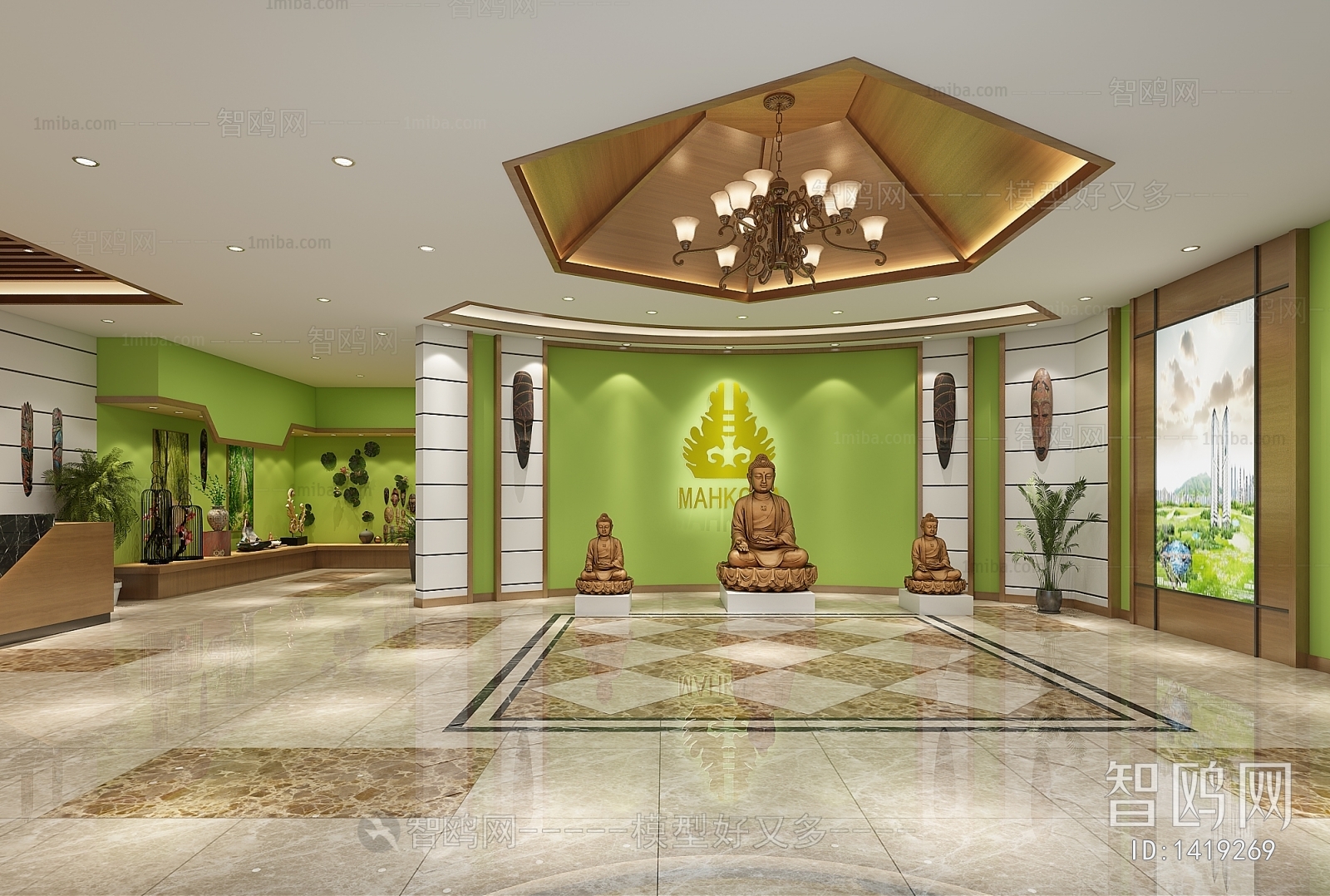 Southeast Asian Style Lobby Hall