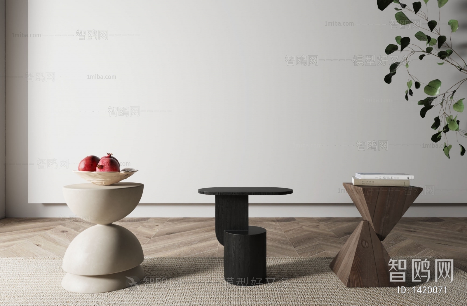 Wabi-sabi Style Side Table/corner Table
