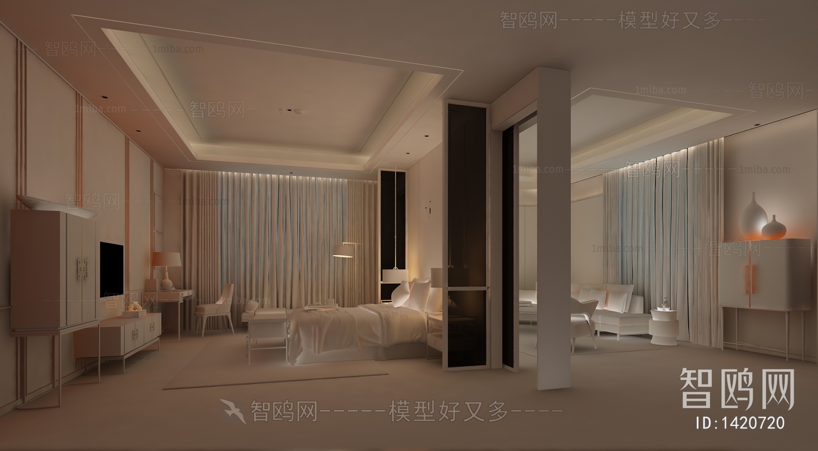 New Chinese Style Bedroom