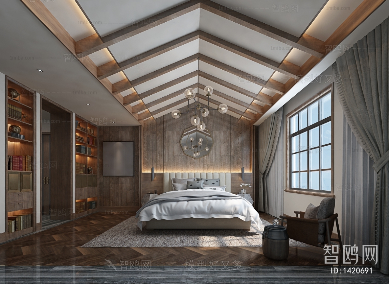 New Chinese Style Bedroom