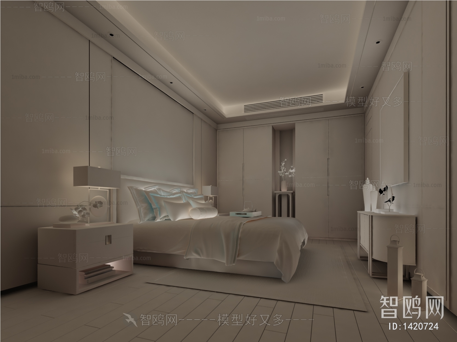 New Chinese Style Bedroom