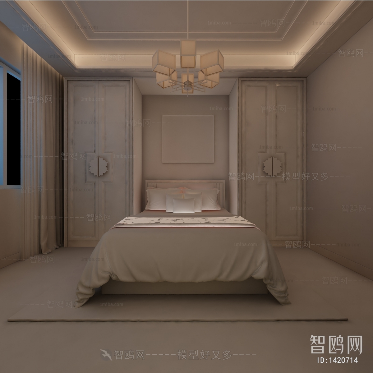 New Chinese Style Bedroom