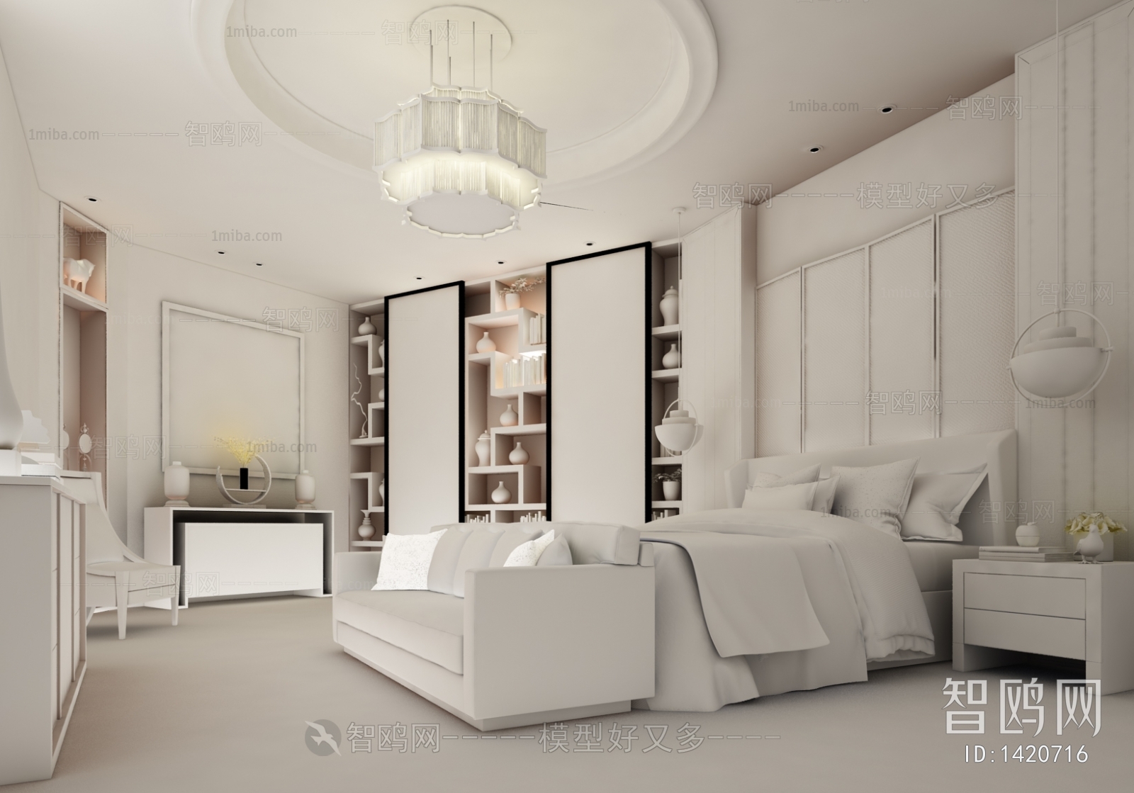 New Chinese Style Bedroom