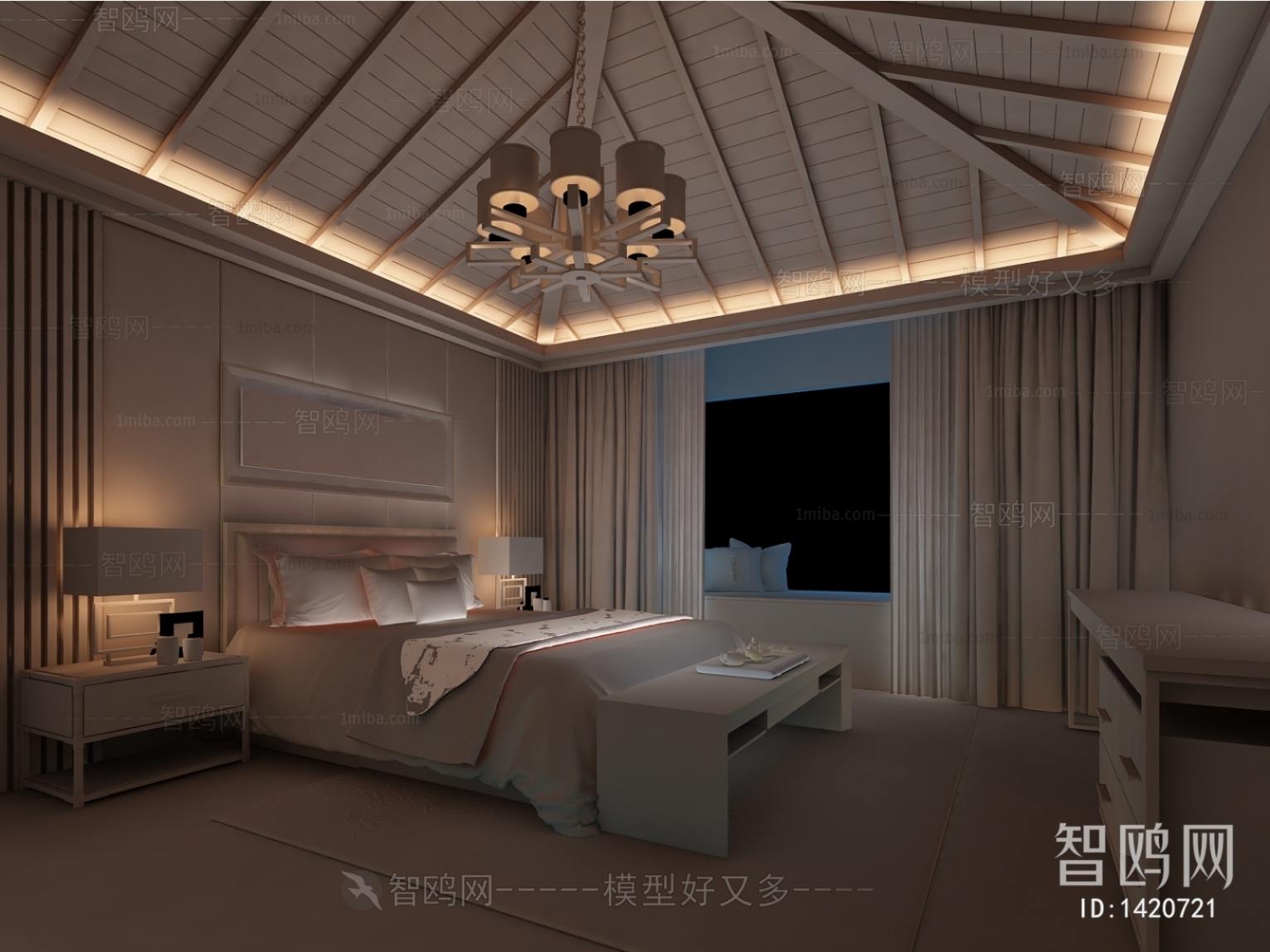 New Chinese Style Bedroom