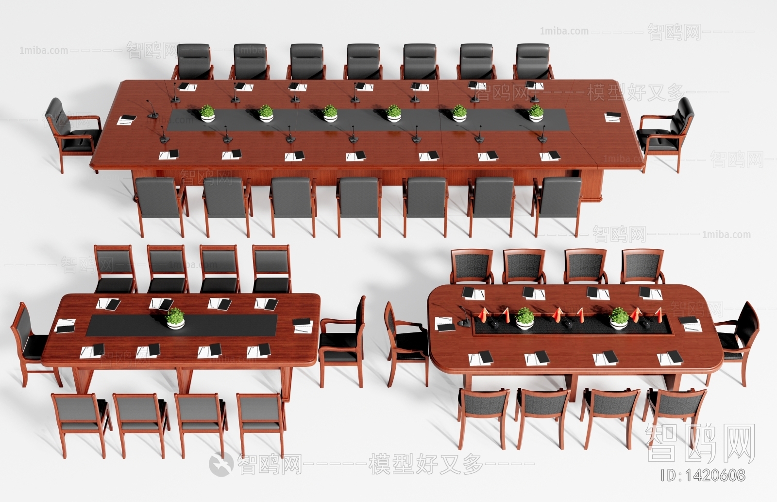 新中式会议桌椅