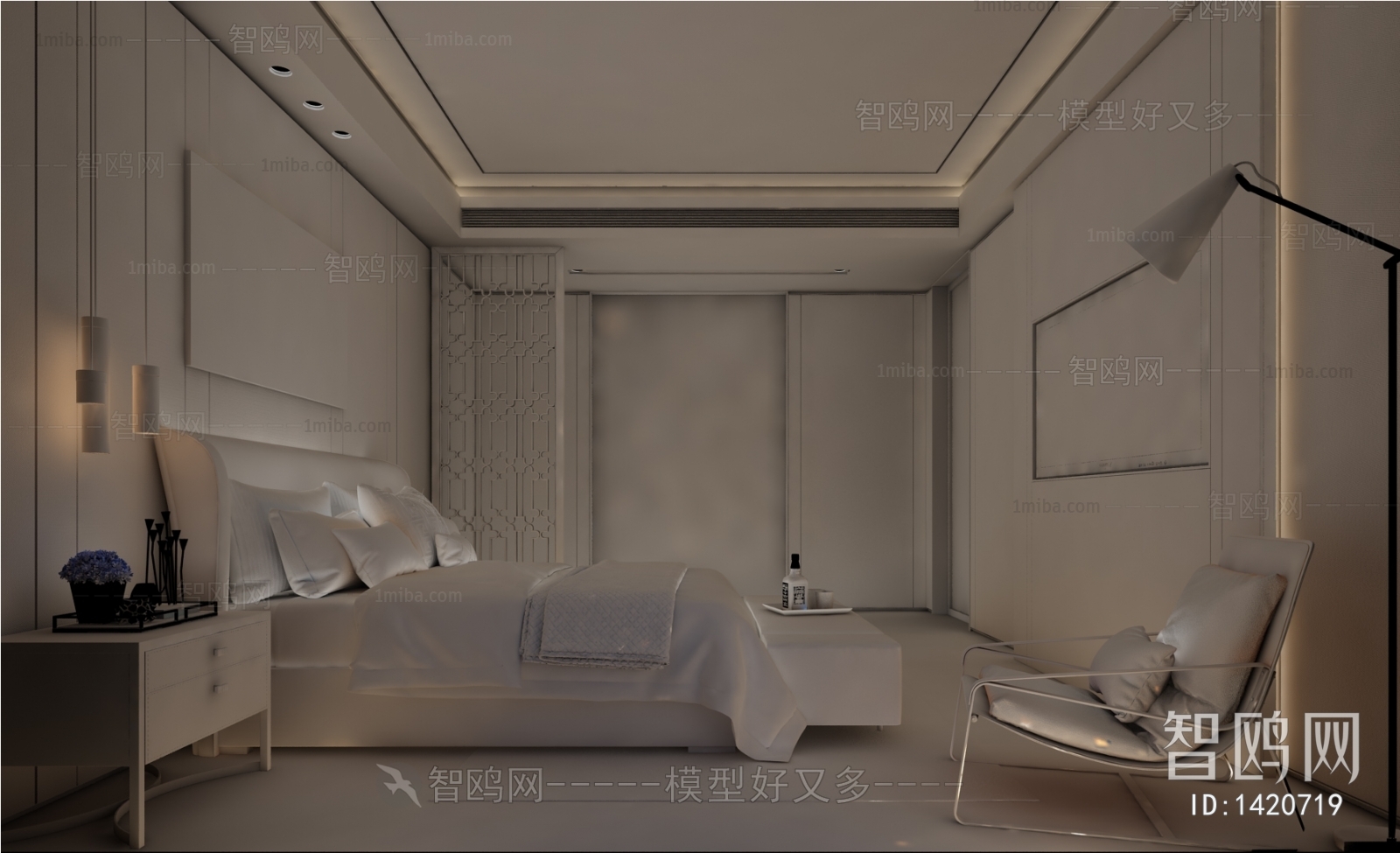 New Chinese Style Bedroom