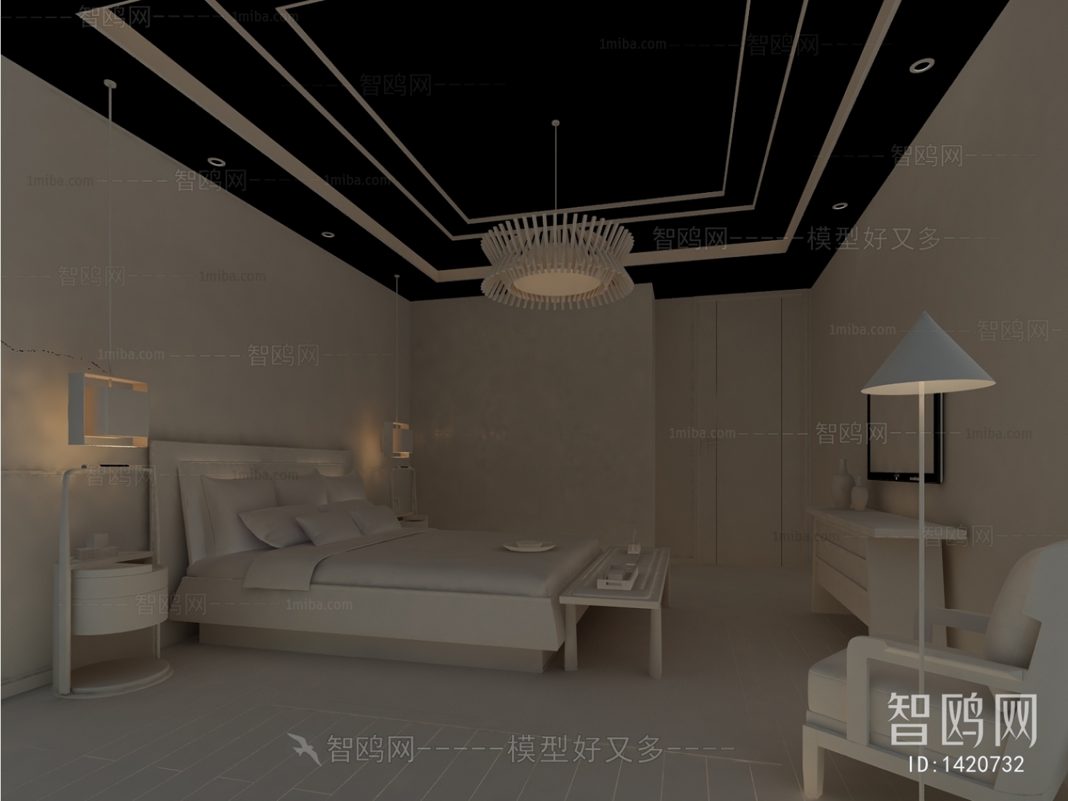 New Chinese Style Bedroom