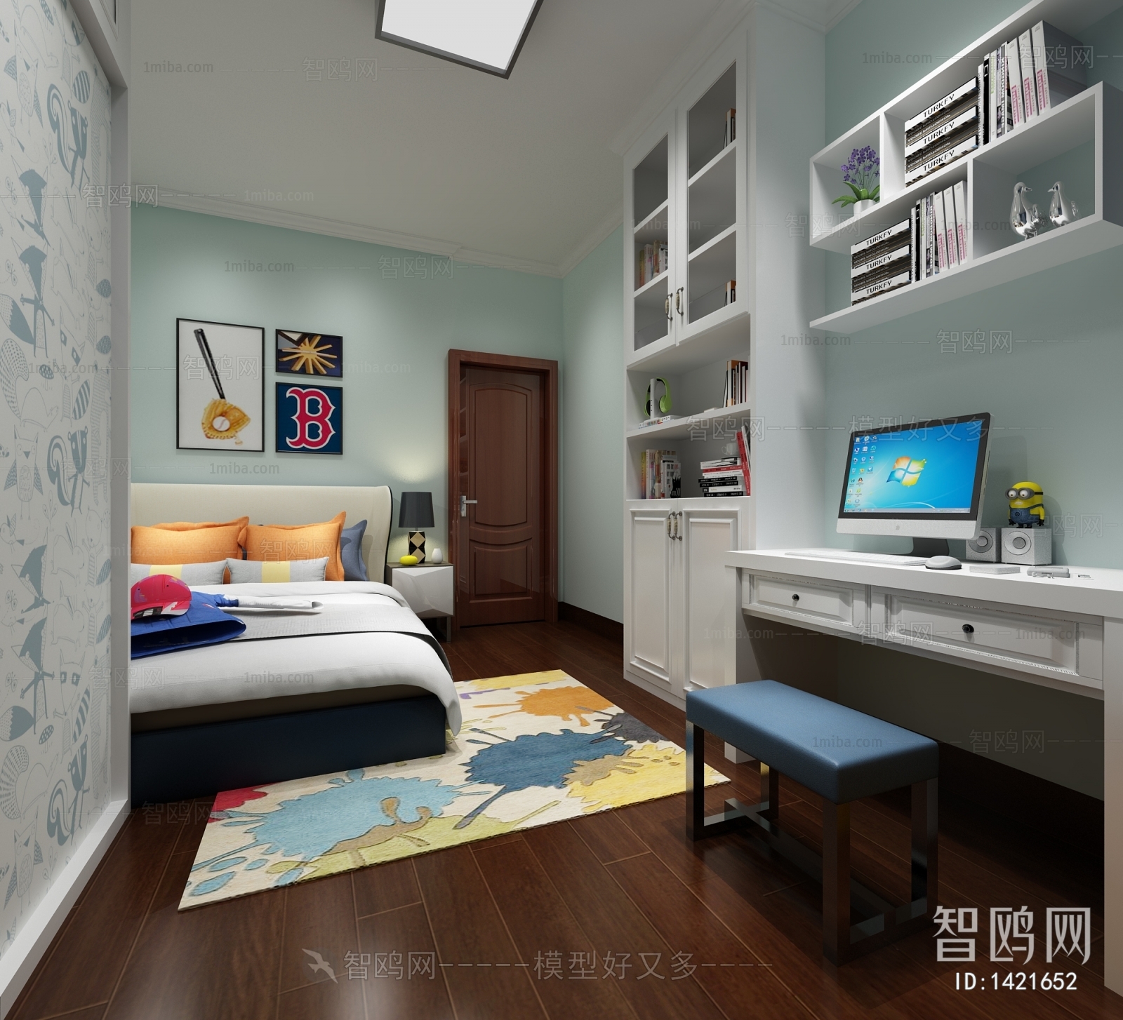 Modern Boy's Room And Son's Room