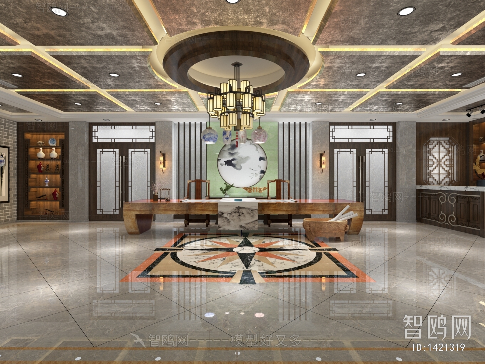 New Chinese Style Lobby Hall