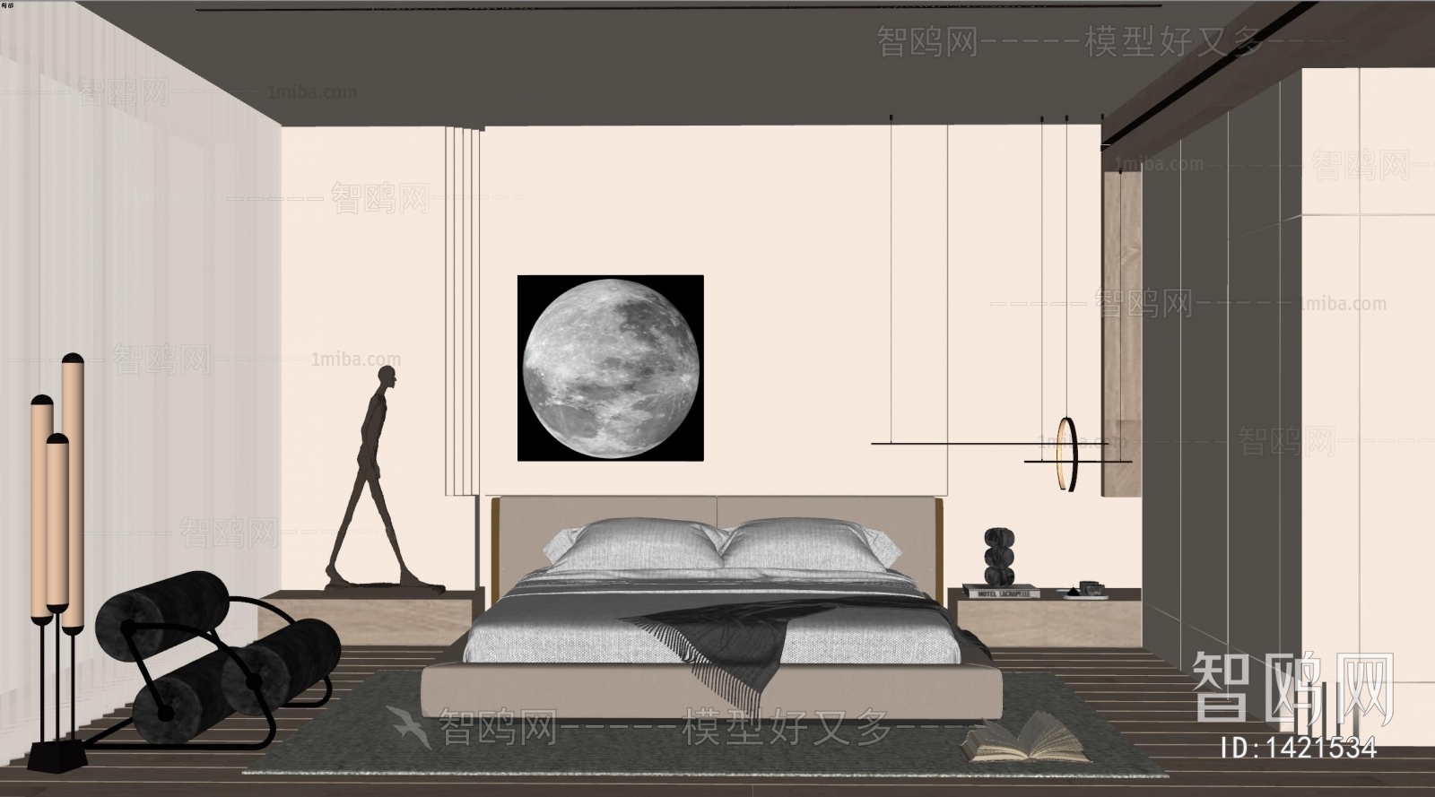 Modern Wabi-sabi Style Bedroom