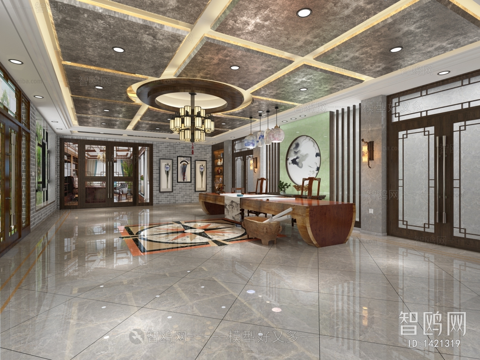 New Chinese Style Lobby Hall