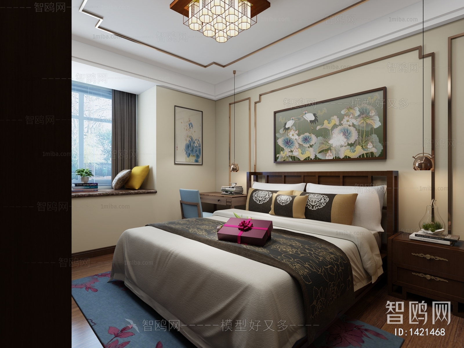 New Chinese Style Bedroom