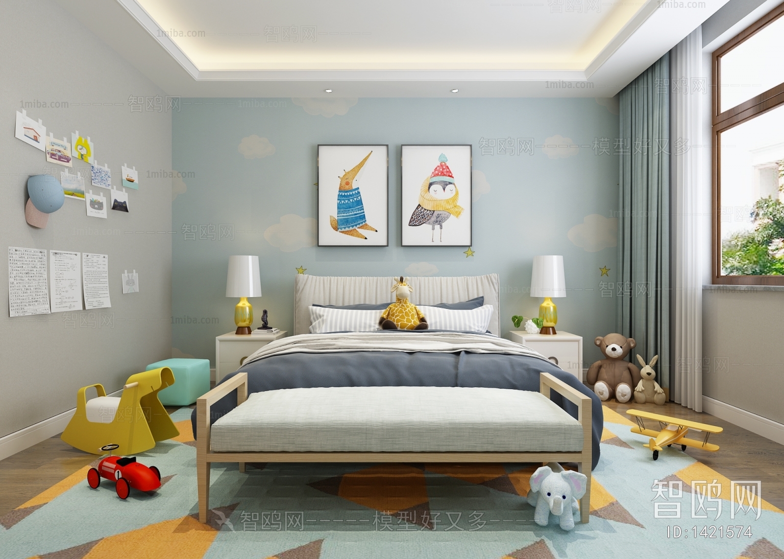 Modern Boy's Room And Son's Room